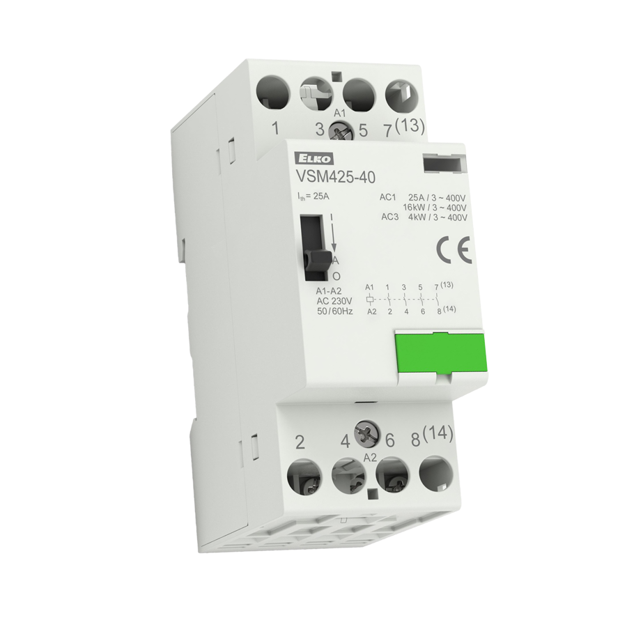 Contactors with manual control